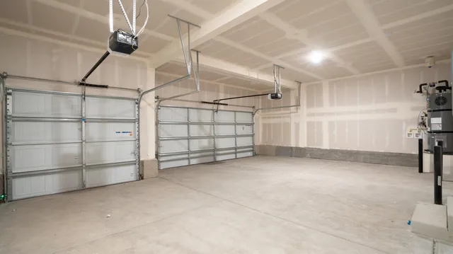 a view of a garage room