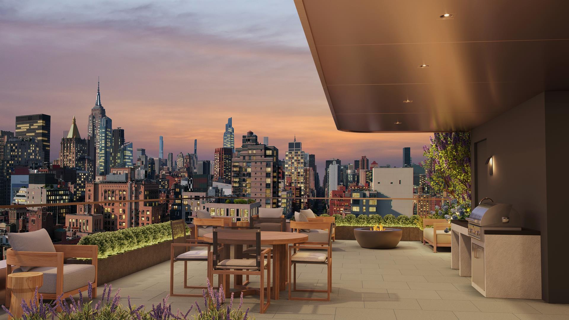 200 East 20th Street, Unit 12B Manhattan, NY 10003 - Photo 16 of 19 a view of a terrace with furniture