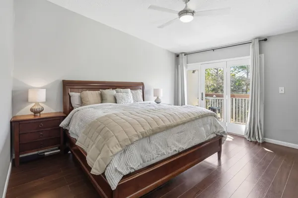 a view of entryway with wooden floor and stairs