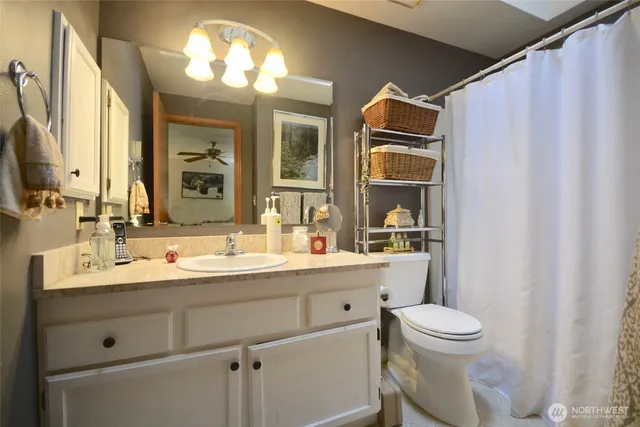 a view of a backyard with furniture and a slide