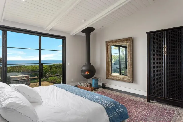 a kitchen with a sink and a refrigerator