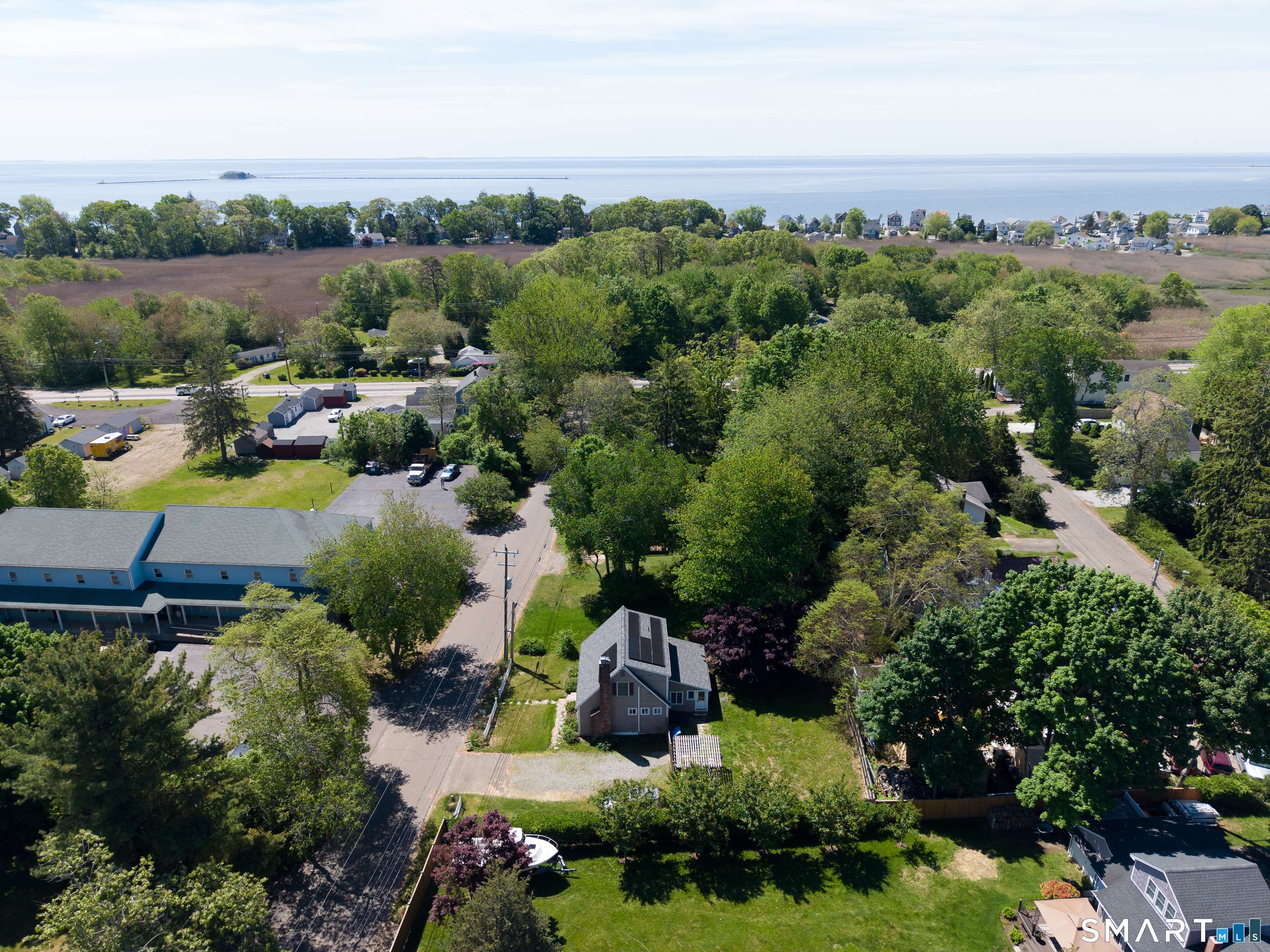 15 Bluff Avenue Clinton, CT 06413 - Photo 38 of 38 an aerial view of a house with a garden