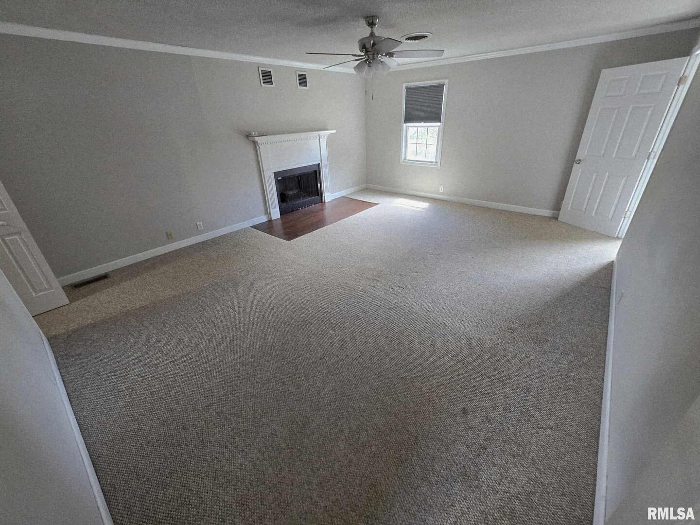 108 Mockingbird Lane Woodlawn, IL 62898 - Photo 43 of 59 a view of empty room with a fireplace