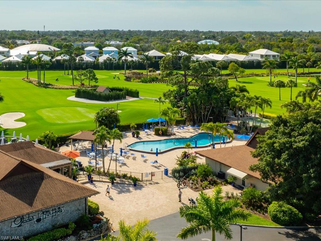 186 Harrison Road, Unit H2 Naples, FL 34112 - Photo 2 of 38 Aerial view of a local golf course