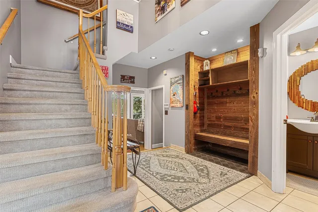 a view of an entryway door