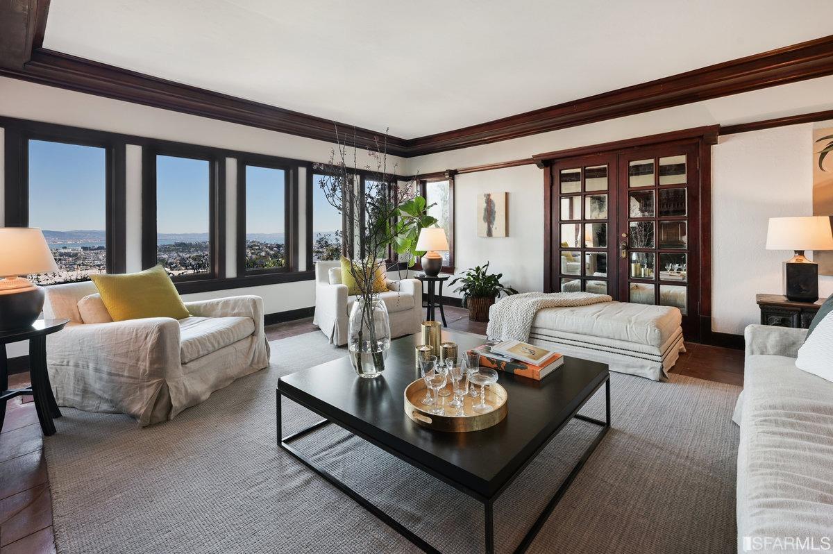 58 Graystone Terrace San Francisco, CA 94114 - Photo 11 of 88 a living room with furniture and a large window