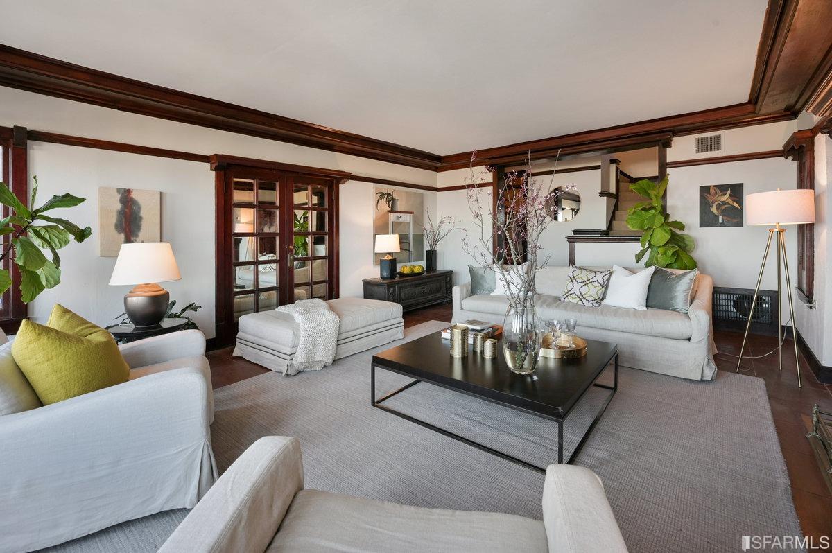58 Graystone Terrace San Francisco, CA 94114 - Photo 12 of 88 a living room with furniture and floor to ceiling window