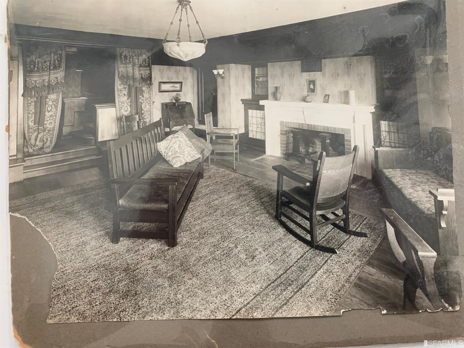58 Graystone Terrace San Francisco, CA 94114 - Photo 16 of 88 a living room with furniture and a fireplace