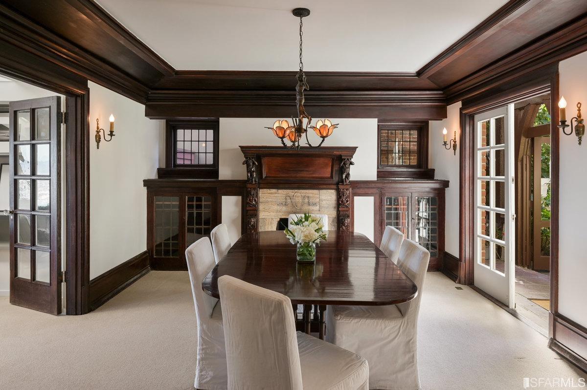 58 Graystone Terrace San Francisco, CA 94114 - Photo 22 of 88 a view of a dining room with furniture and chandelier