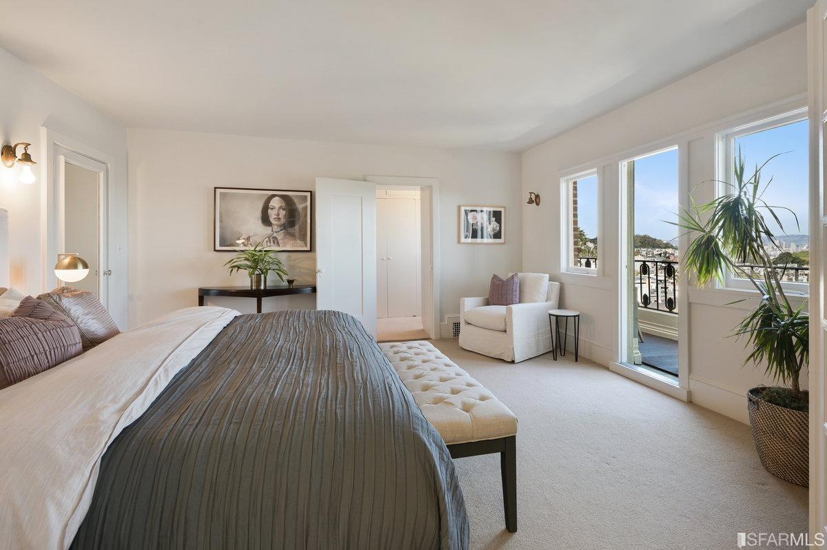 58 Graystone Terrace San Francisco, CA 94114 - Photo 43 of 88 a bed room with a bed and a couch