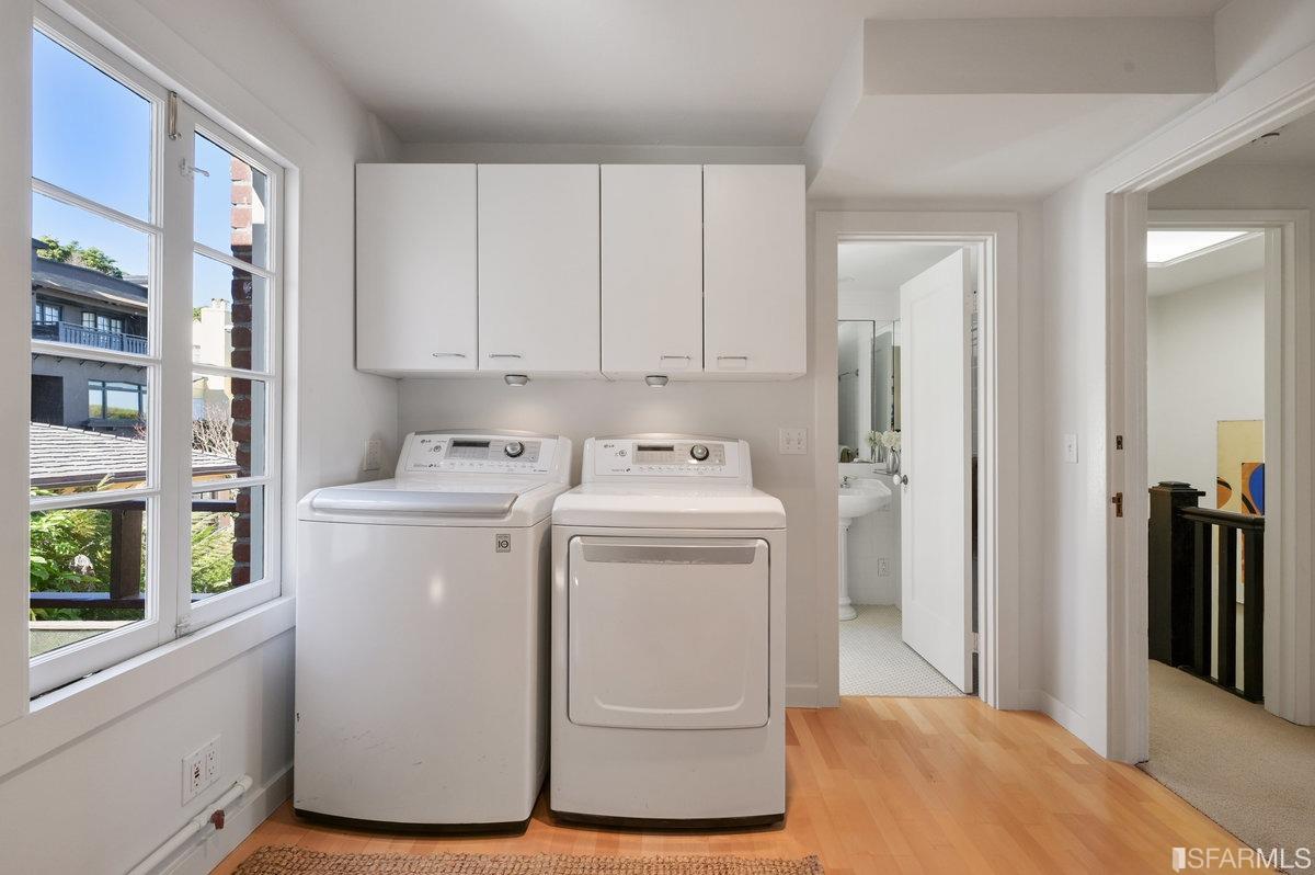 58 Graystone Terrace San Francisco, CA 94114 - Photo 55 of 88 a utility room with dryer and washer