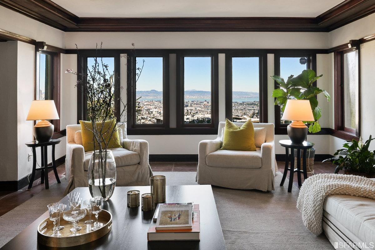 58 Graystone Terrace San Francisco, CA 94114 - Photo 10 of 88 a living room with furniture and a large window