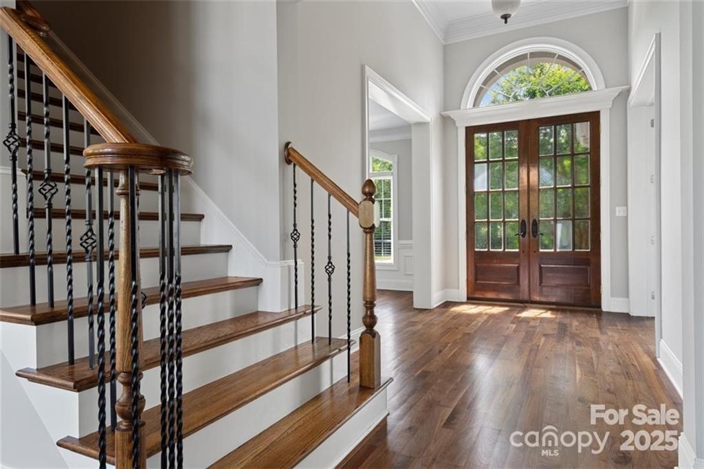 1765 Old Clay Hill Road York, SC 29745 - Photo 11 of 47 a view of an entryway with wooden floor door and windows