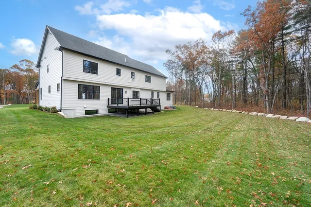 an outdoor view with patio