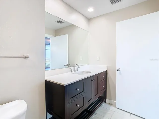 a view of city from a balcony