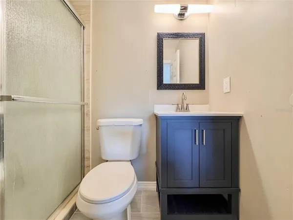 an aerial view of a house having outdoor space