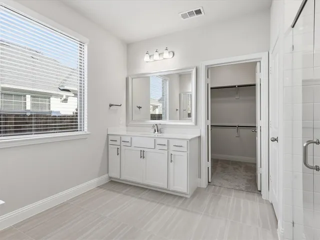 a view of an empty room