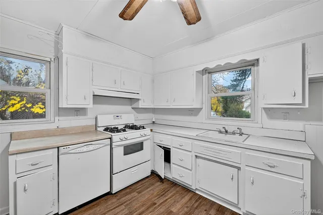 a kitchen with appliances cabinets and a sink