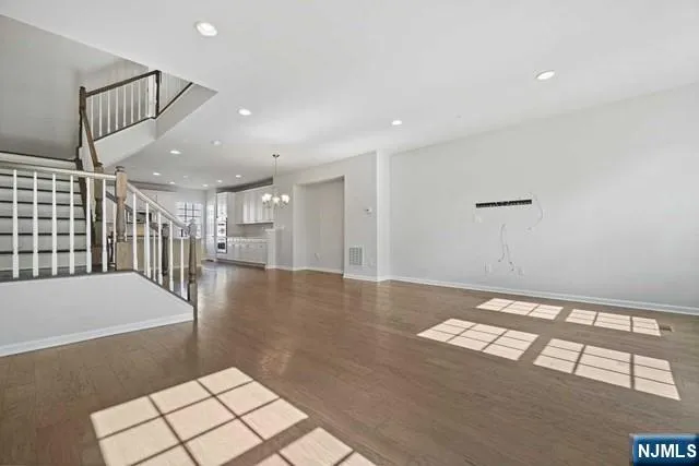 a view of an empty room