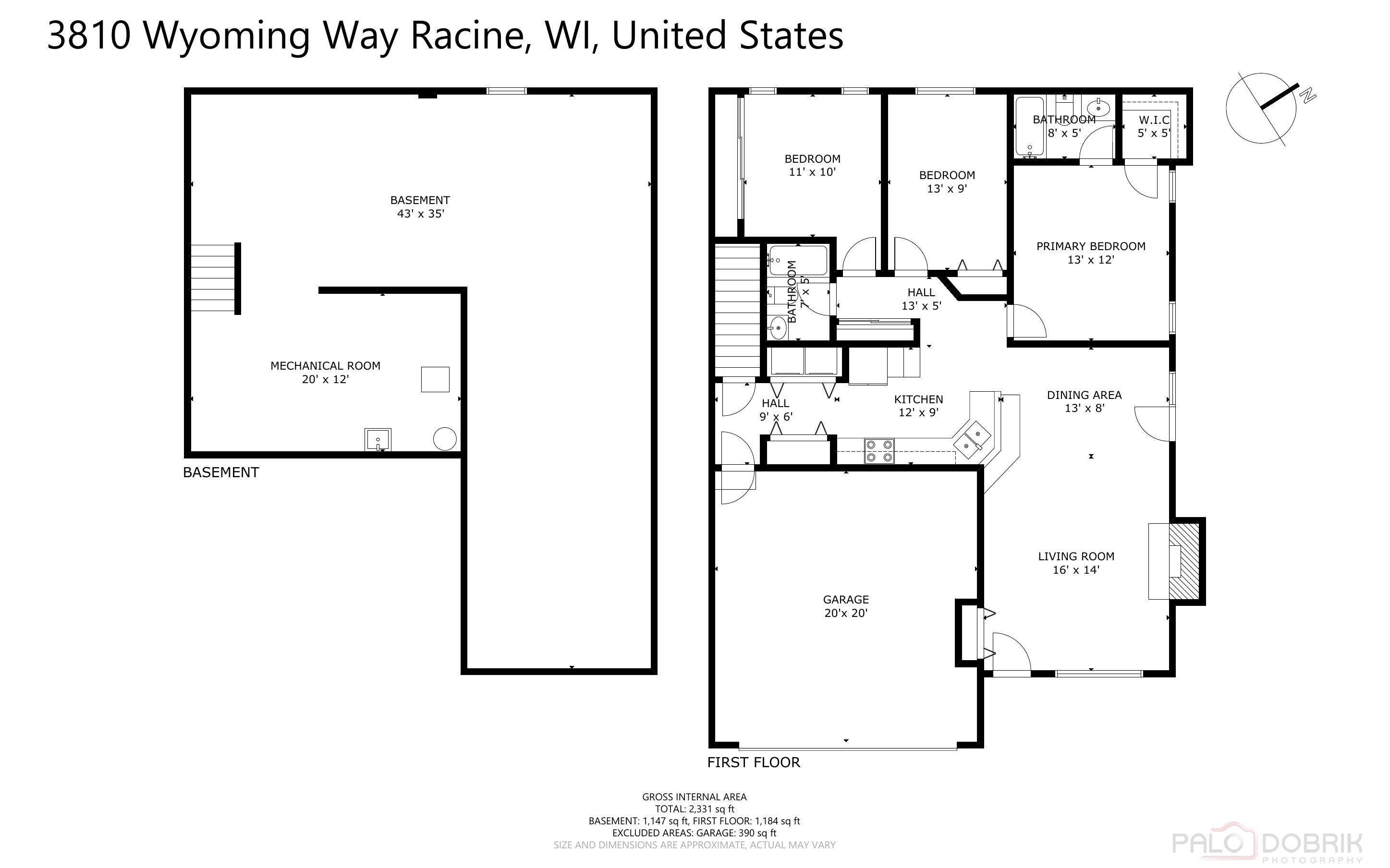 3810 Wyoming Way, Unit 2 Caledonia, WI 53404 - Photo 28 of 29 Floor plan