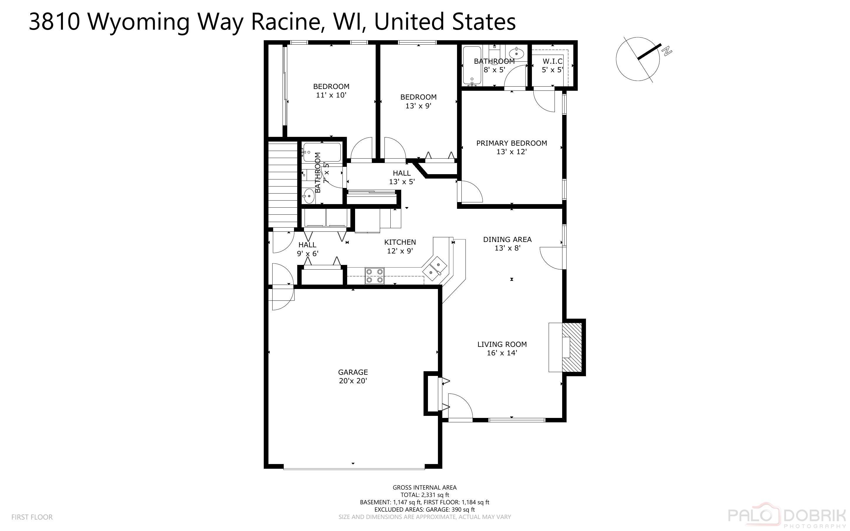 3810 Wyoming Way, Unit 2 Caledonia, WI 53404 - Photo 29 of 29 Floor plan 2