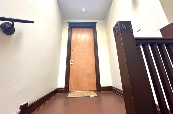 a view of front door