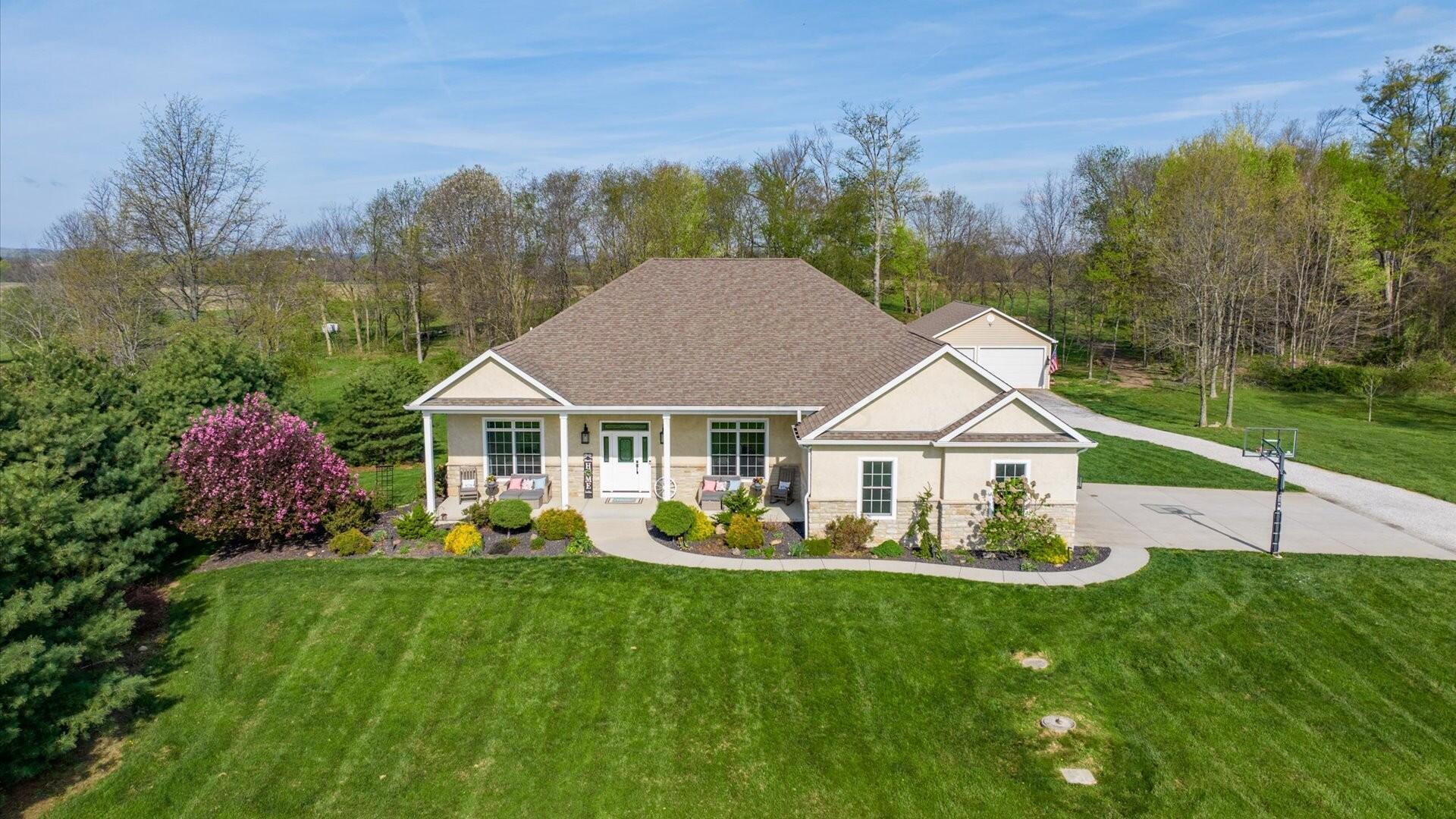 4225 Election House Road Northwest Lancaster, OH 43130 - Photo 90 of 96 Drone view from front of property