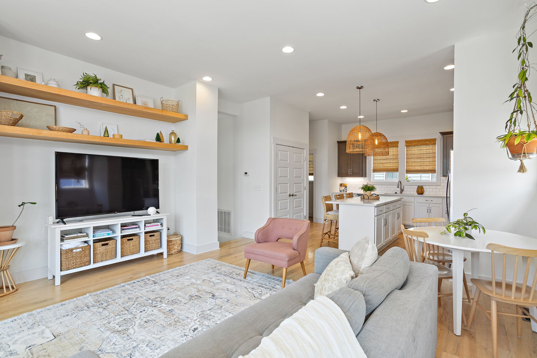 1027 East Trinity Lane, Unit 5 Nashville, TN 37216 - Photo 8 of 34 a living room with furniture and a flat screen tv
