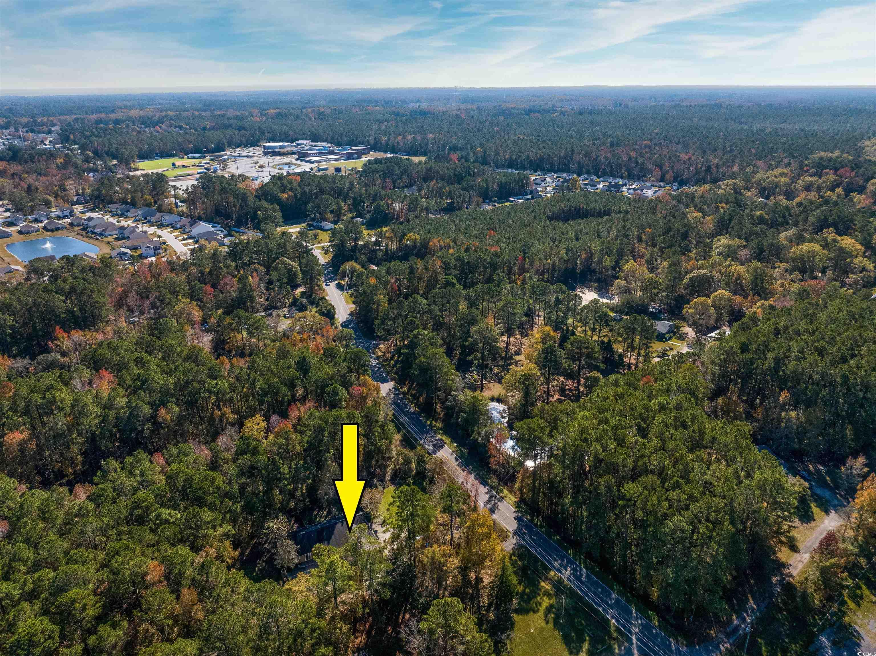 6252 Salem Road Myrtle Beach, SC 29588 - Photo 11 of 39 Birds eye view of property with a water view