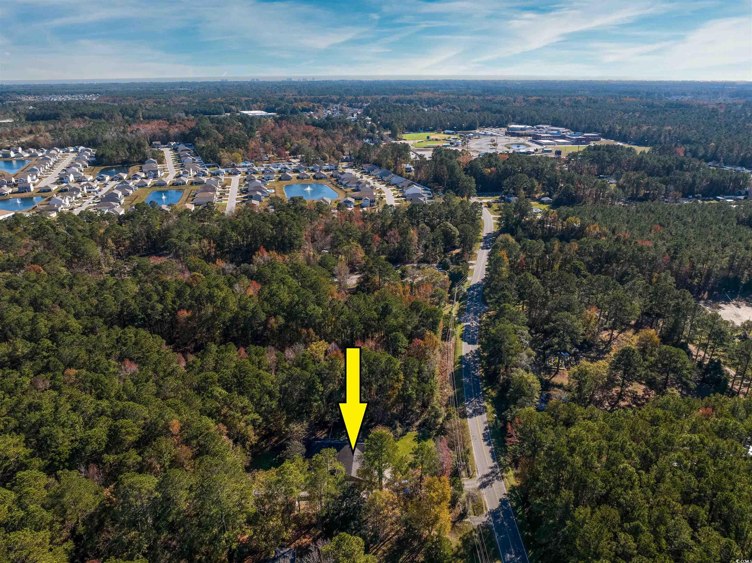 6252 Salem Road Myrtle Beach, SC 29588 - Photo 10 of 39 Drone / aerial view featuring a water view