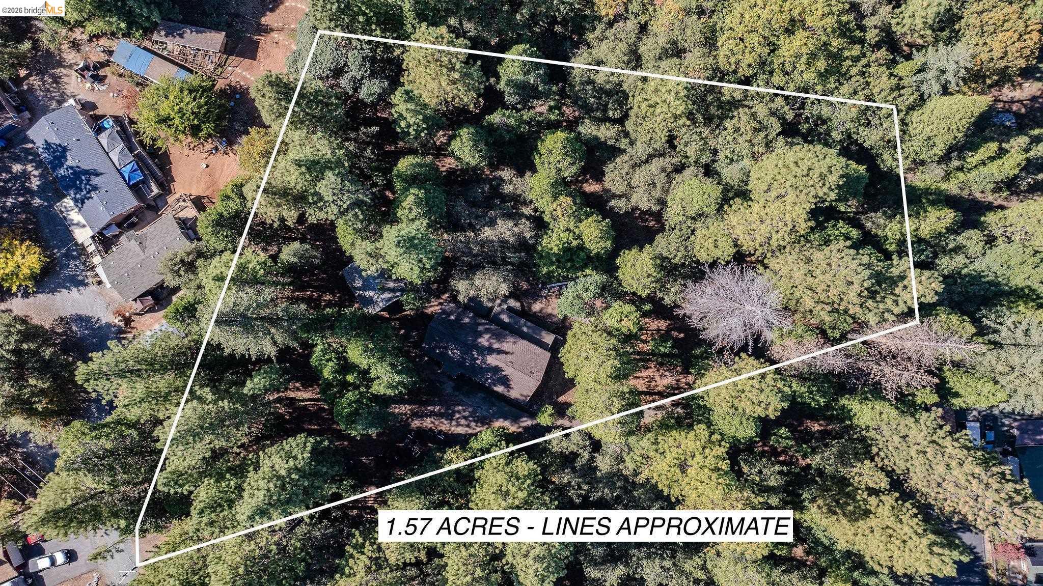23656 Lightning Pioneer, CA 95666 - Photo 22 of 23 Aerial view of property's location with property boundaries highlighted