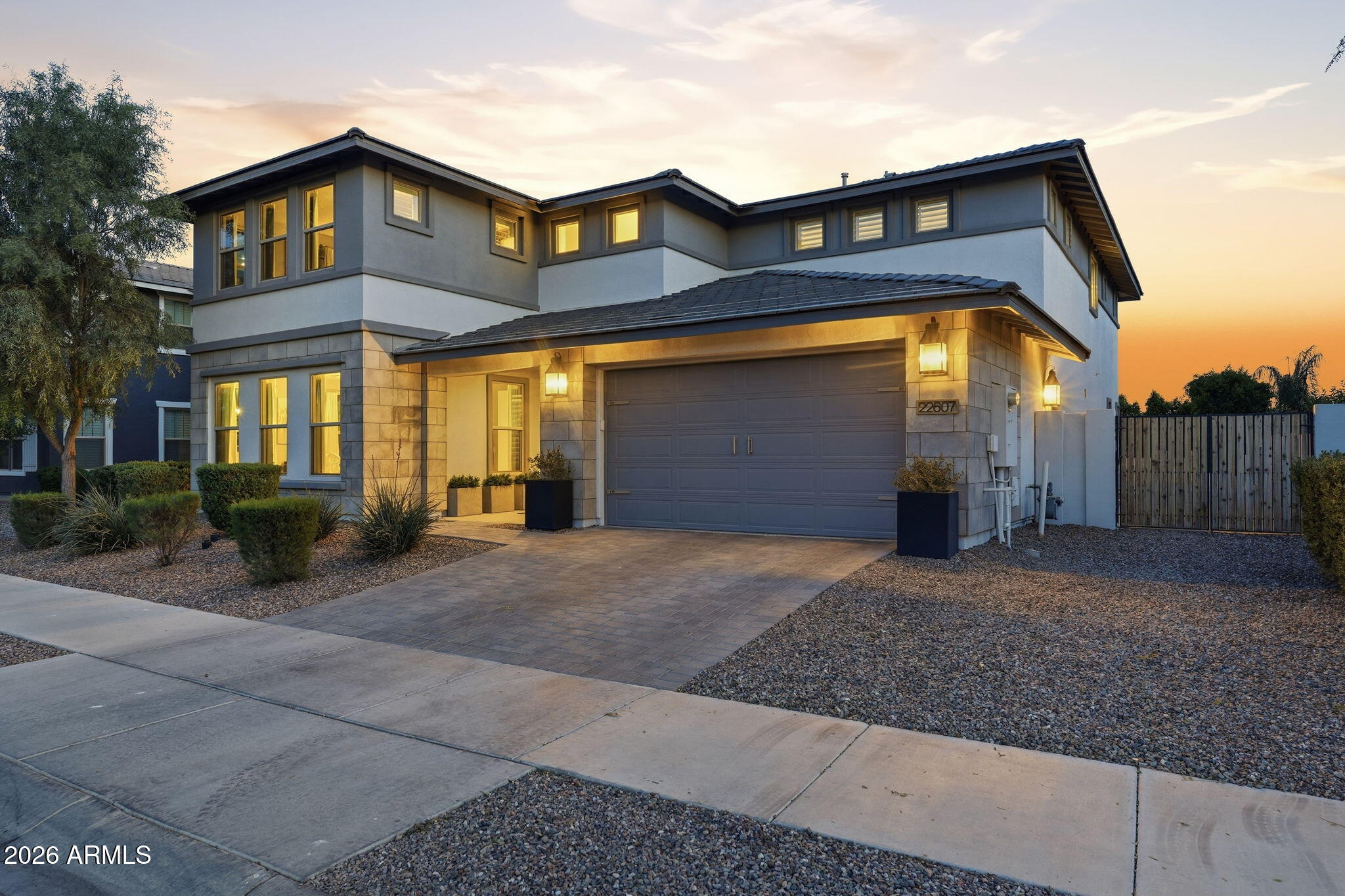 22607 East Russet Road Queen Creek, AZ 85142 - Photo 60 of 64 a front view of a house