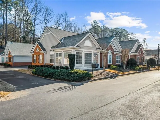 a view of a house and outdoor space