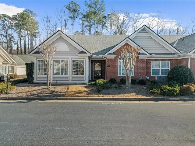 a view of a house with a outdoor space