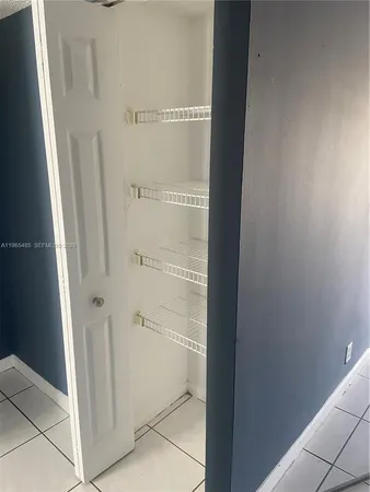 a view of wooden door