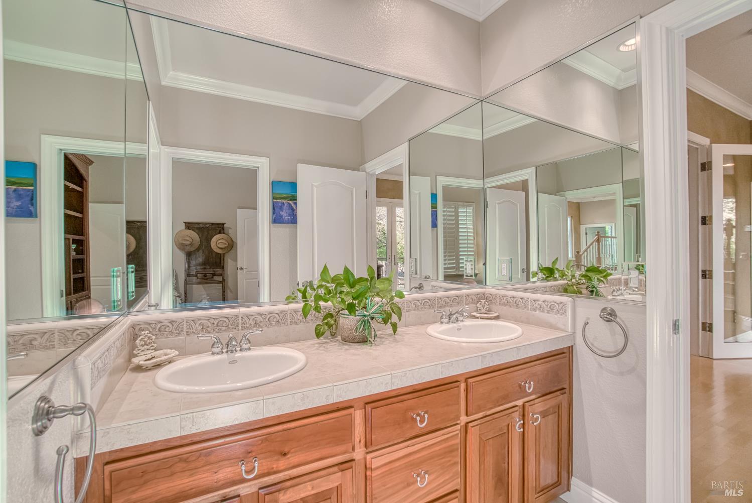2703 Brush Creek Road Santa Rosa, CA 95404 - Photo 48 of 78 a bathroom with a sink and a mirror