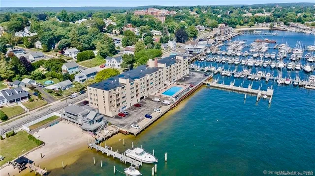a view of a city with lots of trees
