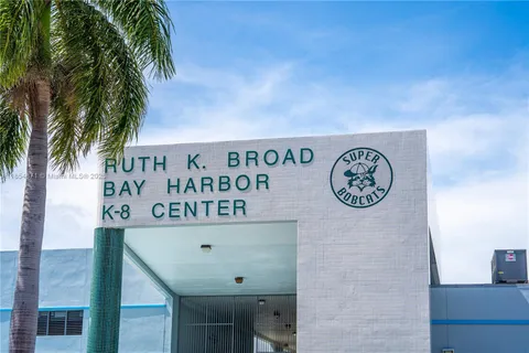 a view of a hallway with a wall painting