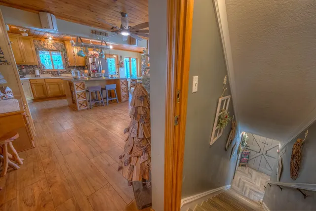 a view of a livingroom with furniture and window