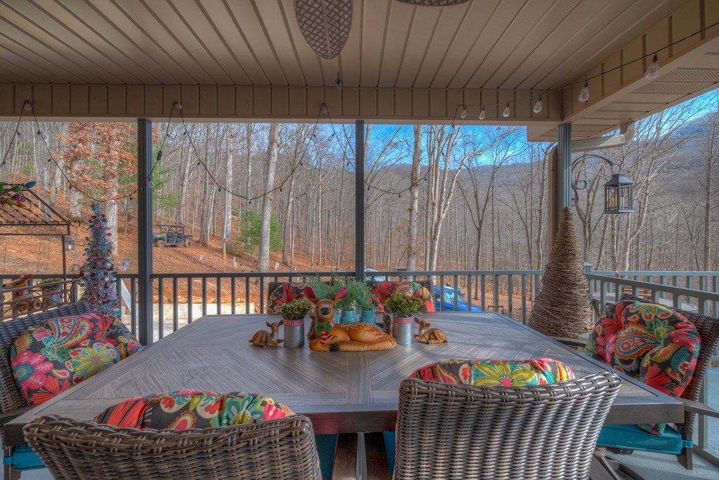 2875 Hickory Cove Murphy, NC 28906 - Photo 49 of 87 a outdoor dining space with furniture and rug