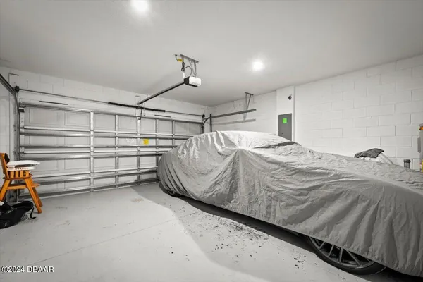 a view of a room with storage