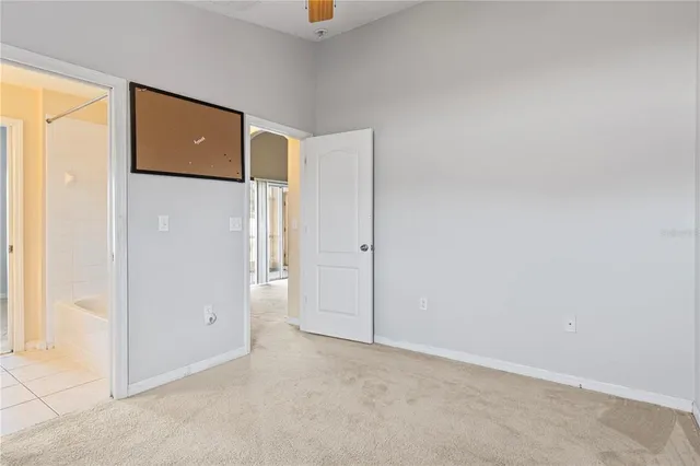 a view of an empty room