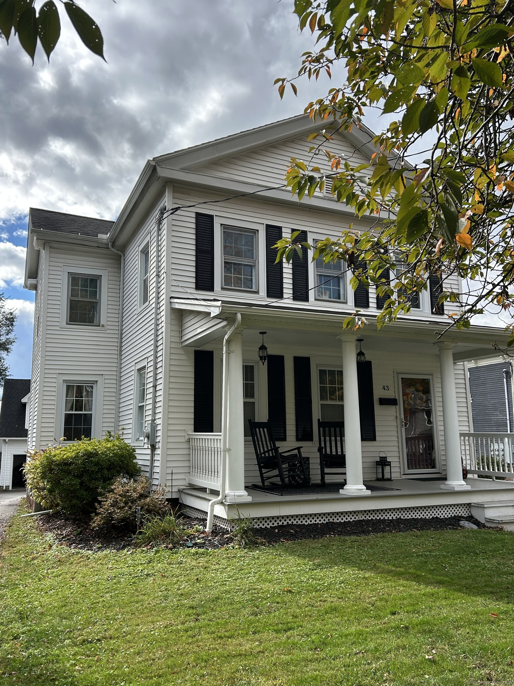 a view of a house with a swimming pool