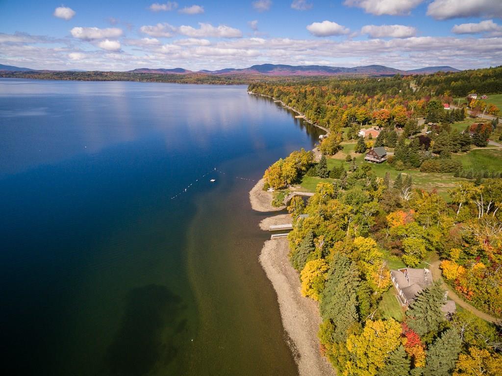 17 Burr Road Rangeley, ME 04970 - Photo 3 of 35 Aerial view looking up the lake...