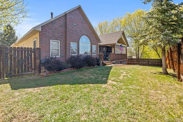 a view of a city street lined with large trees