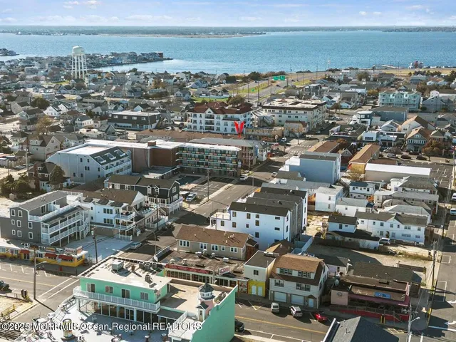 an aerial view of a city