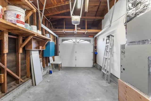 a view of a backyard with a garden