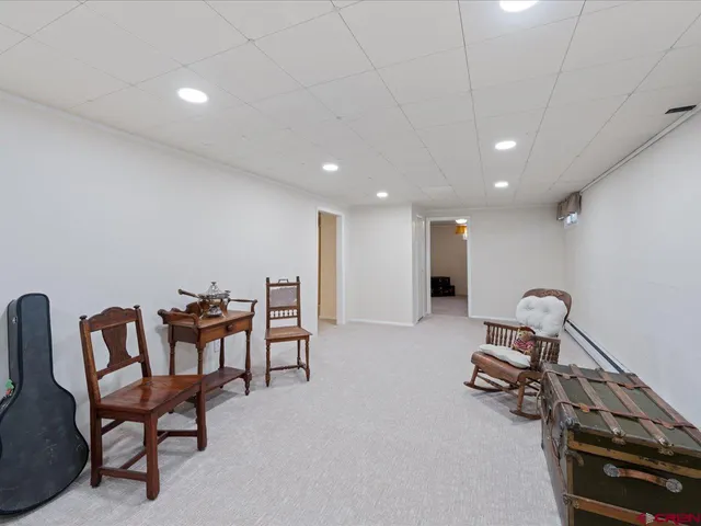 a room with furniture