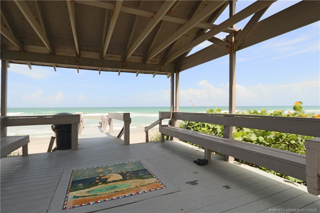 7380 South Ocean Drive, Unit 621 Jensen Beach, FL 34957 - Photo 40 of 48 a view of swimming pool with outdoor seating