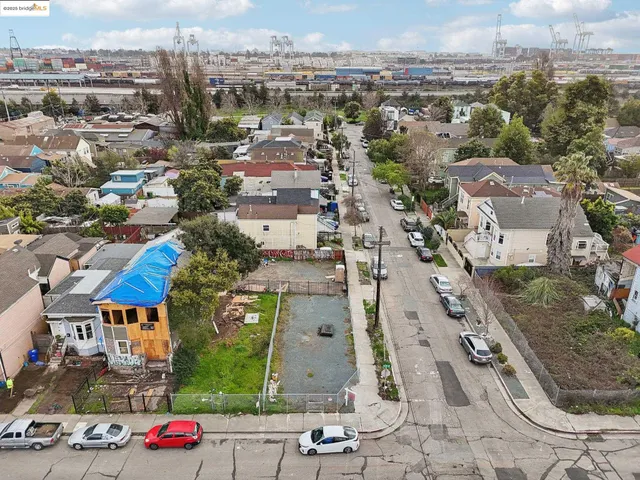 an aerial view of a city